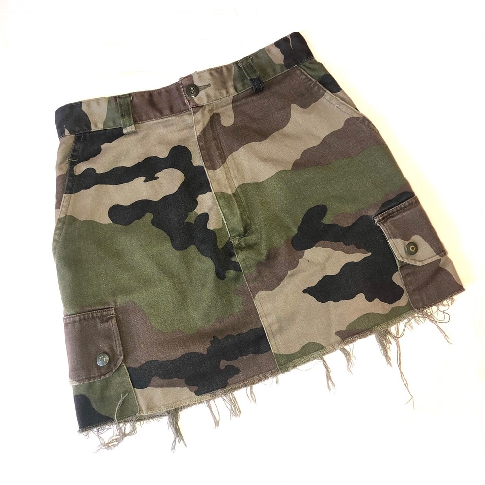 Urban Outfitters Camo Cargo-style Mini Skirt